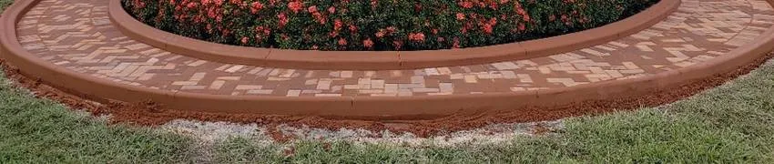 Outdoor decorative concrete borders in Palm Beach, FL